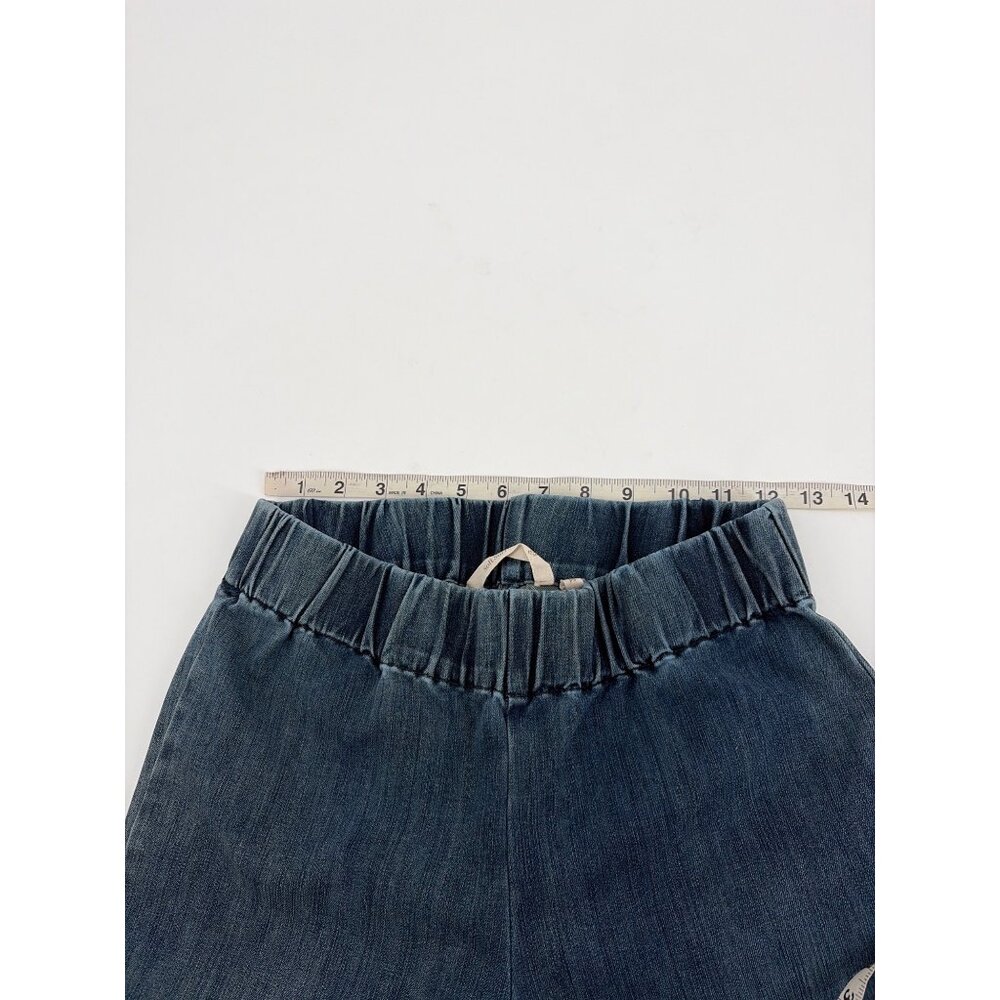 Soft Surroundings Metro Floral Embroidered Denim Jeggings Pull On Size PS Boho - Picture 6 of 8